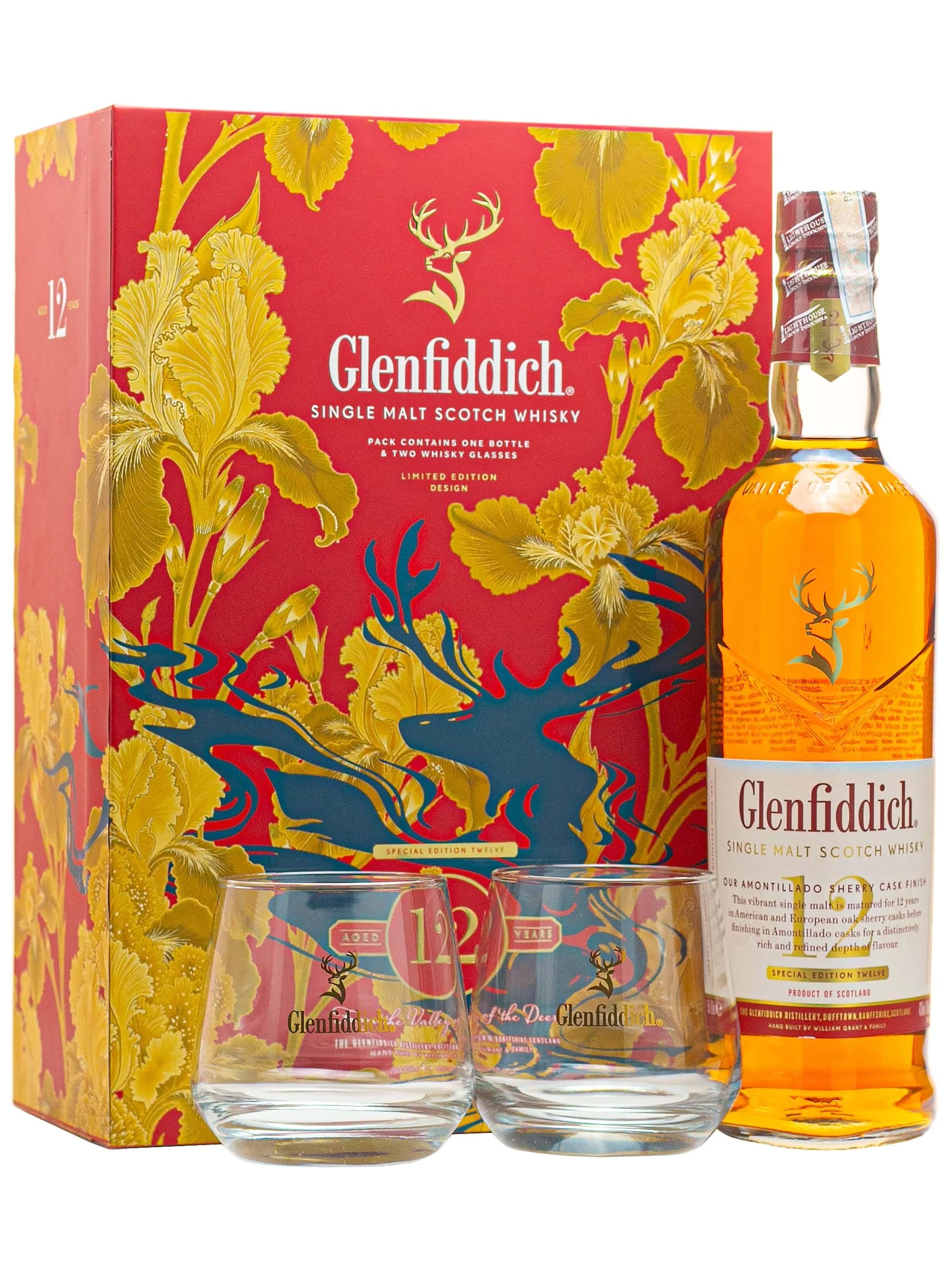 Glenfiddich 12 Sherry Cask Hộp Quà Tết 2026 – Bính ngọ