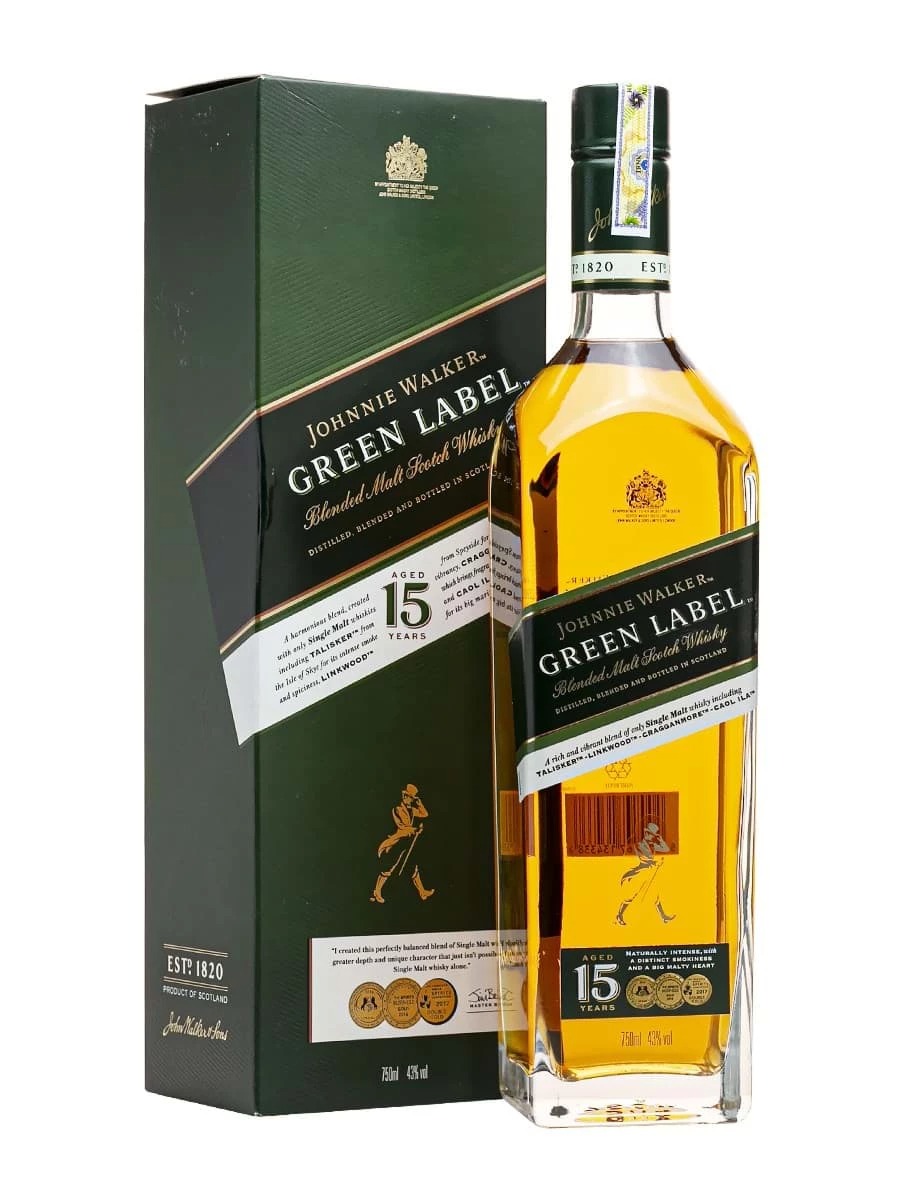 Rượu Johnnie Walker Green Label 15 Năm Giá Tốt Tại Hà Nội