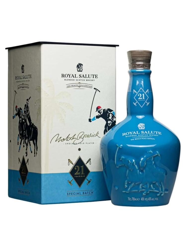 Royal Salute 21 Beach Polo Edition – Chivas 21 Năm Xanh Băng